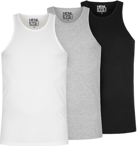 Henleys Tanktop 3er Pack für 11€ - Set mit drei Farbvarianten