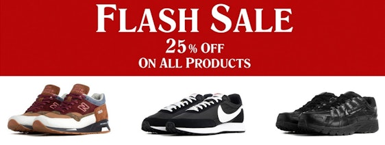 24h Flash Sale bei BSTN: 25% Rabatt auf alles - z.B. Nike React Element 55 für 97€