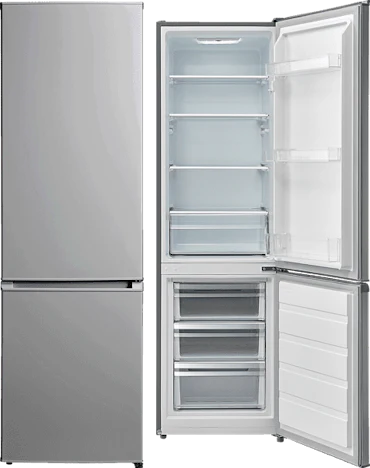 Midea Comfee' KGK-RH 180 für 300€ – Kühl-Gefrierkombination mit Abtauautomatik in silber, A++