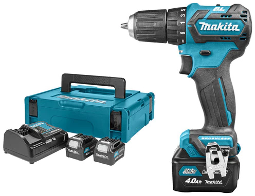 Makita Akku-Bohrschrauber mit 3 Akkus für 156€ - 10,8V Akkubohrer mit 4Ah mit 20+1 Drehmomentstufen