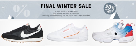 Top! 20% Extra-Rabatt auf Final Winter Sale bei HHV - über 2.900 Artikel zur Auswahl