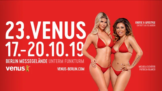 Venus-Tickets 2019 ab 15€ » Tageskarte zur Erotik-Messe in Berlin vom 17. bis 20. Oktober 🤤