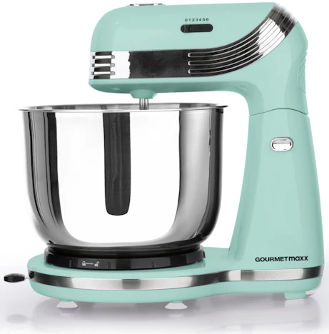 Gourmetmaxx Küchenmaschine Retro für 30€ – Küchenmaschine in Mint mit 250W