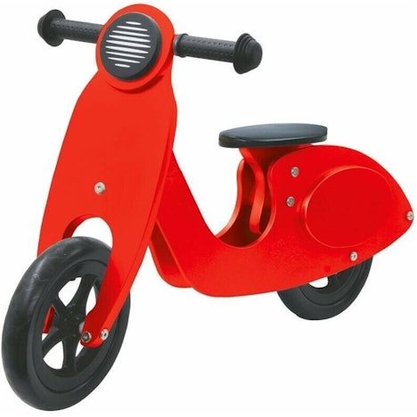 15,86€ auf Jamara Laufrad Holz Roller rot sparen