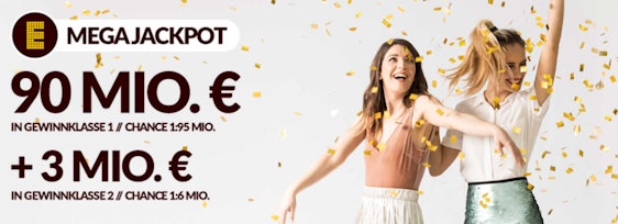 Top! 🍀 2 Felder Eurojackpot für 1€ - heute mit 90€ Millionen im Jackpot 🍾