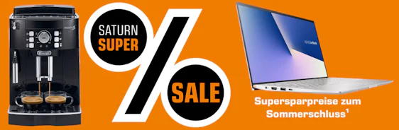 Nur bis morgen! Super Sale bei Saturn – über 5.000 reduzierte Artikel, z.B.: Delonghi Ecam 21.116.B Magnifica S Kaffeevollautomat für 272€