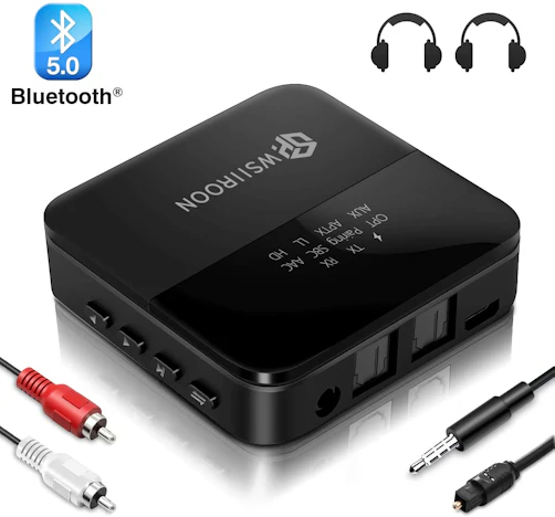 Wsiiroon Bluetooth 5.0 Adapter für 22€ - als Transmitter und Receiver nutzbar