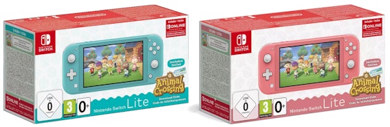 Nintendo Switch Lite (Koralle/Türkis) + Animal Crossing: New Horizons für 190€ – inklusive 3 Monate Switch Online Mitgliedschaft
