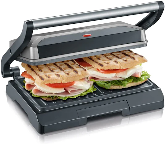 Severin KG 2394 für 25€ – 800 Watt E-Kontaktgrill für 2-3 Personen, mit Thermostat