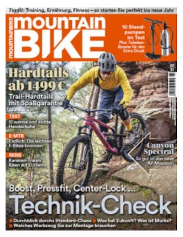 Halbjahresabo MountainBike E-Paper (6 Ausgaben) für 17€ - mit Prämie in Höhe bis zu 15€