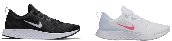 Nike Legend React für 50€ - Damen Laufschuhe in Schwarz/Weiß und Weiß/Rosa