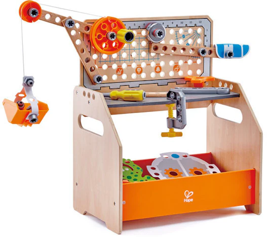 Hape Tüftler-Arbeitstisch für 40€ - Kinder-Werkbank aus Holz, ab 4 Jahren