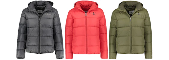 Calvin Klein Monogram Padded Jacket für 136€ - Herren-Steppjacke in 3 Farben