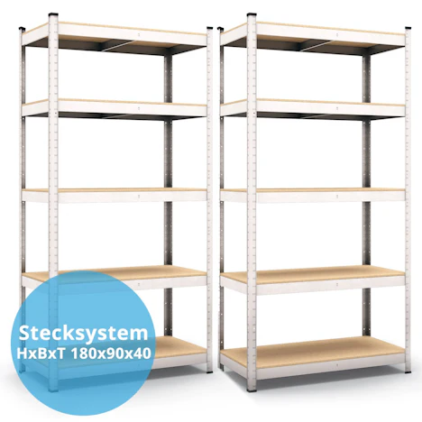 2x Belko Schwerlastregale für 36€ – 180x90x40, 875kg Tragkraft
