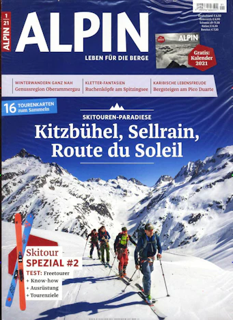 Jahresabo "Alpin" für 65€ – plus 30€ Geldprämie oder Wahlprämie im Wert von bis zu 35€