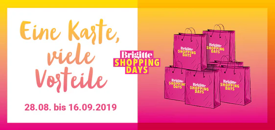 Brigitte Shopping Days 2019 – Rabatt bei über 33 Shops vor Ort oder online