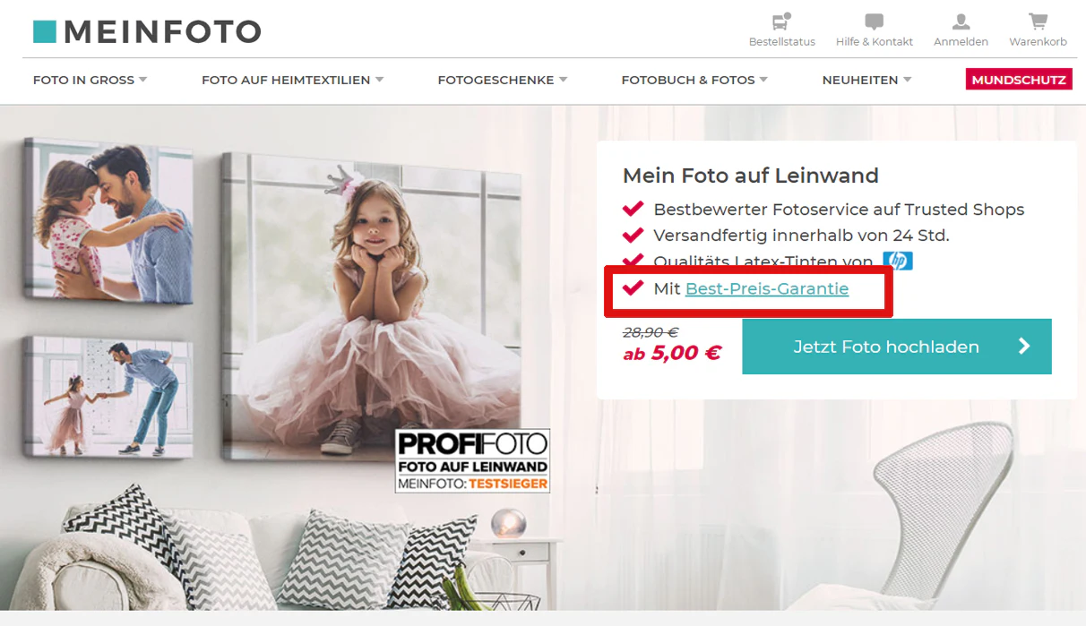 MEINFOTO Best-Preis-Garantie
