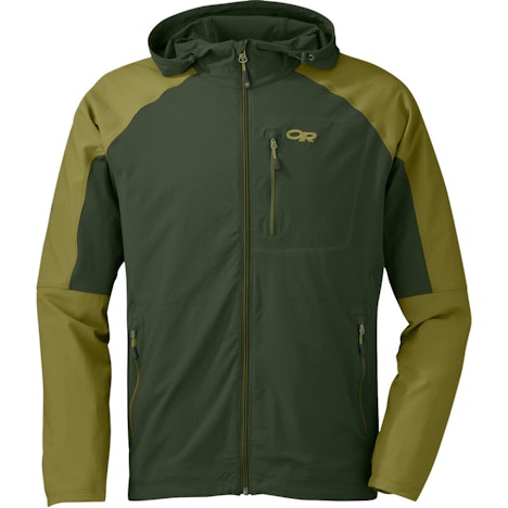 Outdoor Research Men's Ferrosi Hooded Jacket kale / hops mit 20% Ersparnis