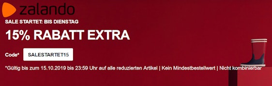15% Extra-Rabatt auf alle Sale-Artikel bei Zalando – auf über 200.000 Artikel