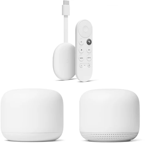 2x Google Nest Wifi + Chromecast inkl. Google TV für 249€ – Router & Access-Point mit Streaming-Player