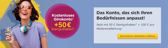 Kostenloses Commerzbank-Girokonto » 50€ Startguthaben direkt auf das Konto + 100€ für Weiterempfehlungen 💰