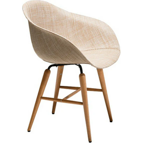 KARE Stuhl mit Armlehne Forum Wood Natural 79% reduziert