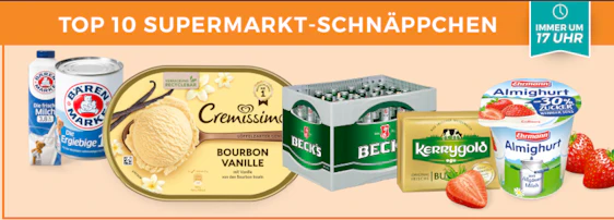 Top 10 Supermarkt-SchnĂ€ppchen der KW 30 đ - z. B. BĂ€renmarke Milch 0,88âŹ