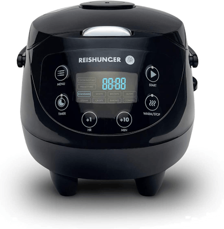 Reishunger Digitaler Mini-Reiskocher für 70€ - 0,6l Reiskocher & Dampfgarer mit 750 Watt