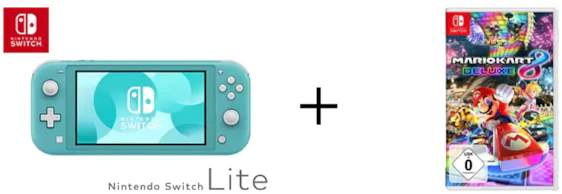Nintendo Switch Lite + Mario Kart 8 Deluxe für 219€ - 6,2" Handheld-Konsole