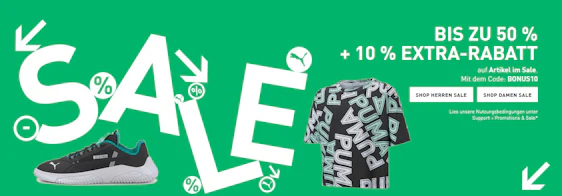 Puma Sale mit bis zu 50% Rabatt + 10% Extra-Rabatt – z.B.: Puma Classic Rucksack für 13€