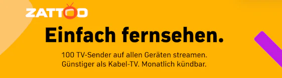 30 Tage Zattoo Ultimate kostenlos – TV-Streaming in Full-HD