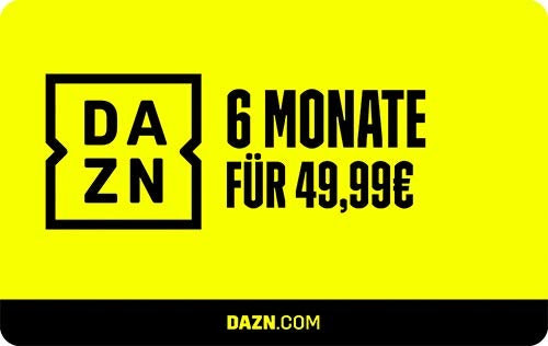 DAZN-Gutschein: 6-Monats-Abo für 49,99€ ⚽🏈🏀 - für Neu- und Bestandskunden