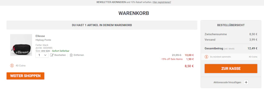 snipes-ellesse-gutscheincode-warenkorb