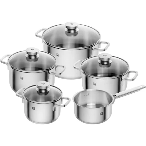 ZWILLING Topf-Set Focus Edelstahl 18/10, (Set, 9-tlg), Induktion im Angebot: Nur 106,98€ statt 255,94€