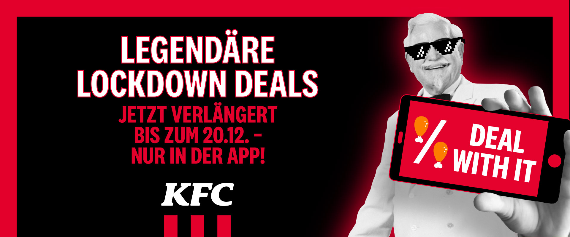 KFC Lockdown Deals! 🐔 » Coupons in der App bis 20.12.