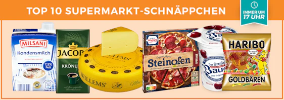 Top 10 Supermarkt-SchnĂ€ppchen der KW 27 đ - z. B. Milsan Kondensmilch fĂŒr 0,55âŹ
