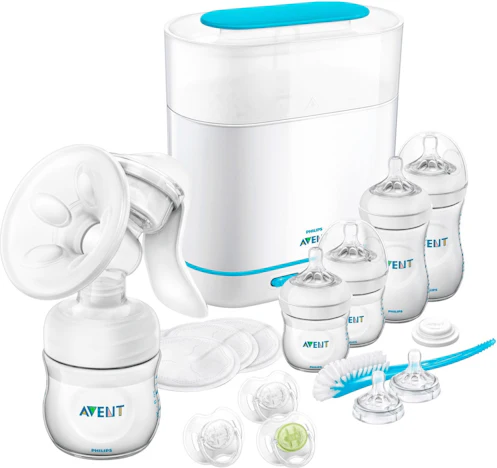Philips Avent Naturnah-Starterset für 80€ - Baby-Erstausstattung mit Dampfsterilisator