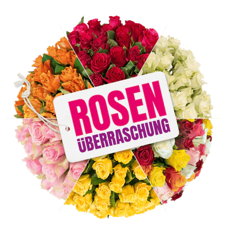Rosenüberraschung bei Blume Ideal - 42 bunte Rosen für 25€