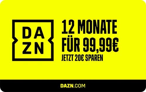 Nur noch heute! DAZN-Gutschein: Jahresabo für 99,99€ » als Gutschein für 3 Jahre ⚽🏈🏀