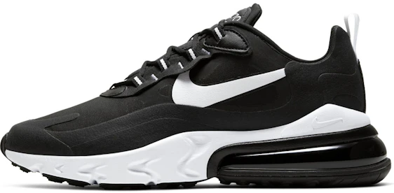 Nike Air Max 270 React für 56€ - gedämpfter Low-Top-Sneaker in Schwarz/Weiß