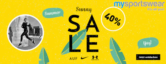 My-sportswear.de-Sale: 40% Rabatt auf alles von Nike & Under Armour – z.B: Nike Swoosh Shorts für 30€