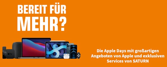Apple Days bei Saturn – z.B. Apple Home Pod für 252€