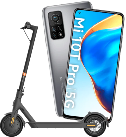 Xiaomi Mi 10T Pro 5G (256GB) + Xiaomi Mi Scooter 1S für 650€ 📱🛴 - 6,67" Smartphone mit 8GB RAM & 108MP