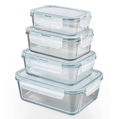 GourmetMaxx Glas-Frischhaltedosen Klick-it für 21€ - 8-teiliges Set, backofengeeignet