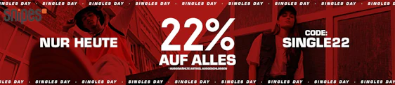 Single's Day im Snipes Onlineshop! 22% Rabatt auf alles ohne MBW – z.B.: Reebok Classic Leather Legacy blau für 51€