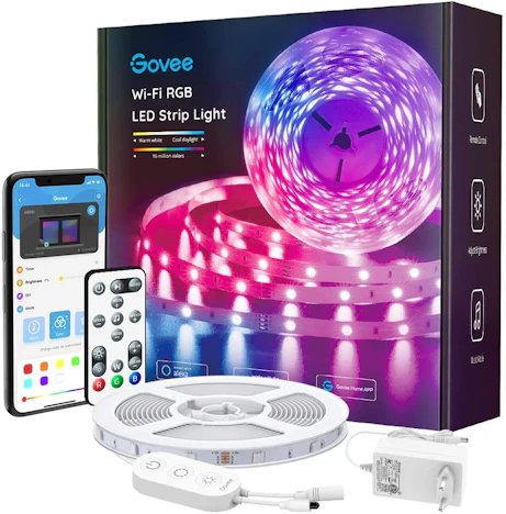 5m Govee RGB LED-Streifen für 19€ - mit 3-in-1-App-Steuerung, kompatibel mit Alexa & Google Assistant