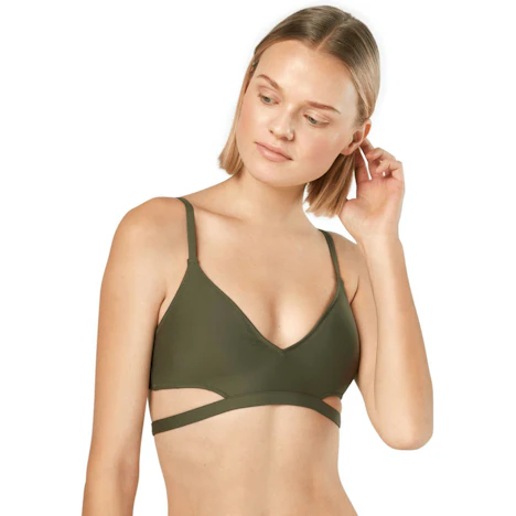 Calvin Klein Core Neo Triangel-Bikini-Top olive night (KW0KW00240-314) 25% günstiger
