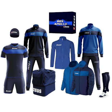 Zeus Apollo Fußball Set Teamwear Box für 84€ - 12-teilig in vielen verschiedenen Farben
